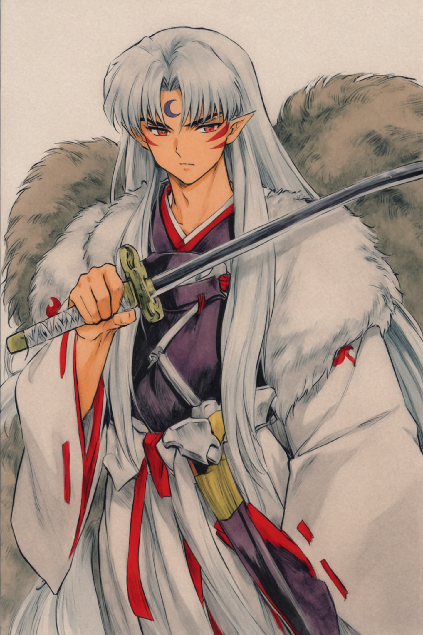 29144-1394702867-solo,1boy,Sesshoumaru,weapon,male focus,sword,long hair,pointy ears,facial mark,holding,white hair,white background,japanese clo.png